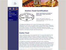 Tablet Screenshot of koshercertification.org.uk